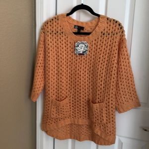 New with tag J.J. Basico Pullover Sweater  Sienna color  Size : M